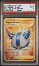 Pokémon rugged helmet gold secret rare PSA 9 chilling reign 228/198