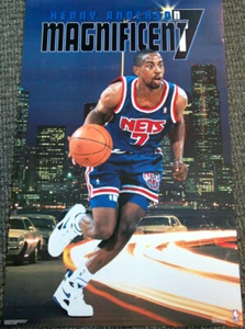 Kenny Anderson MAGNIFICENT 7 New Jersey Nets Costacos Brothers NBA 23x35 POSTER - Picture 1 of 1