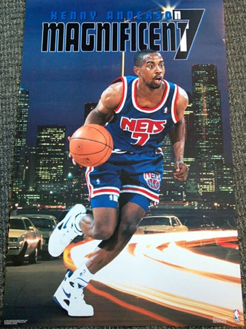 Kenny Anderson MAGNIFICENT 7 New Jersey Nets Costacos Brothers NBA 23x35 POSTER Cover