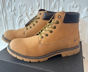 Botas de trabajo para hombre talla 8 Hi Tec punta suave 6 pulgadas Reznor Nubuck bronceado trigo CH80053MT - Imagen 1 de 6