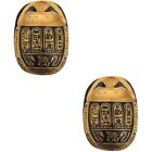 Egyptian Scarab Figurine Set for Home or Office Decoration-OF