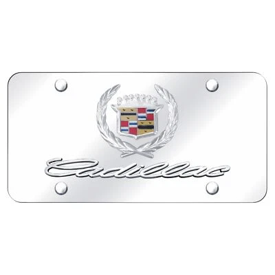 Cadillac Chrome Logo License Plate (Chrome) - Image 1 of 2