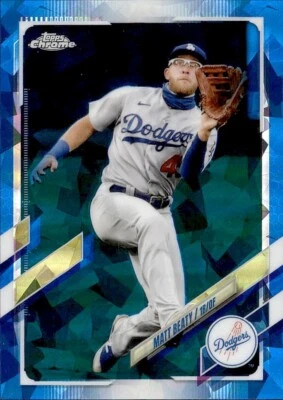 2021 Topps Chrome Update Sapphire Los Angeles Dodgers - Matt Beaty #US294 - Image 1 of 2