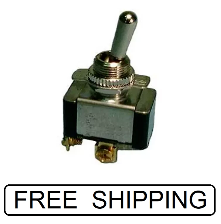 Heavy Duty AC Toggle Switch -ON-OFF-ON, 20A 125V Screw term Philmore 30-010 - Image 1 of 2