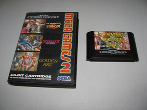 MEGAGAMES 2 Shinobi-Golden Axe-Streets Of Rage For Sega Mega Drive Rare As Shown - Picture 1 of 6