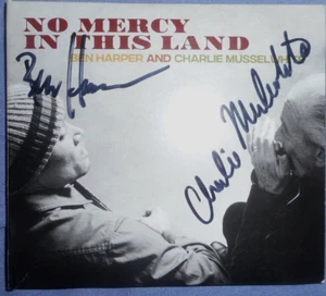 BEN HARPER ~ CHARLIE MUSSELWHITE Hand Signed/ Autographed ~ NO MERCY CD DIGIPAK - Picture 1 of 4