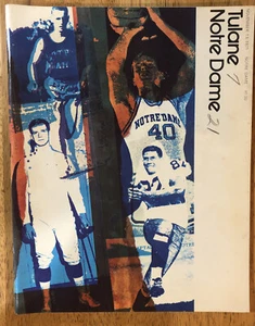 1971 NOTRE DAME FIGHTING IRISH v. TULANE PROGRAM - Picture 1 of 6