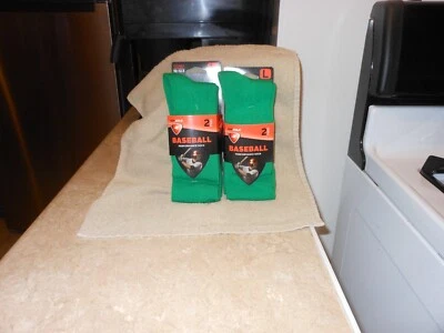 Calcetines de béisbol SofSole para hombre zapatos grandes talla 10-12,5 verde 4 pares Foto 1 de 4