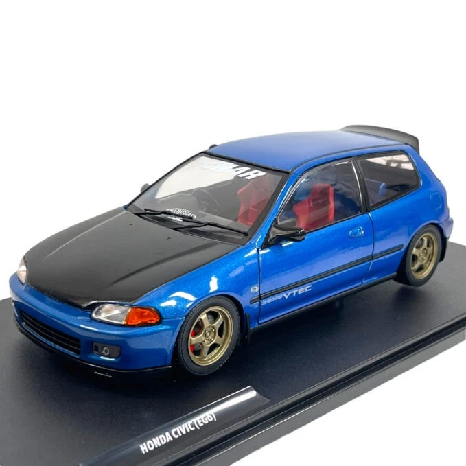HONDA CIVIC (EG6) SOLIDO WORKS 1991 COBALT BLUE PEARL 1 18 Solido Auto Stradali