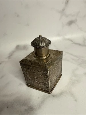 CADDY DE TÉ INGLÉS PLATA ESTERLINA Foto 1 de 4