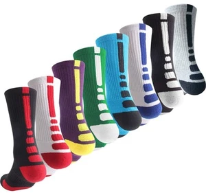 Boys Sock Basketball Soccer Hiking Ski Athletic Outdoor Sports Thick Calf Hig... - Picture 1 of 6