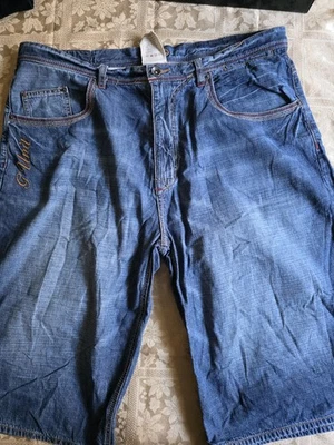 Pantalones Cortos Vaqueros Hombre Azul Denim Vintage Unidad G Buen Estado Talla 40 40w Unidad G Foto 1 de 4