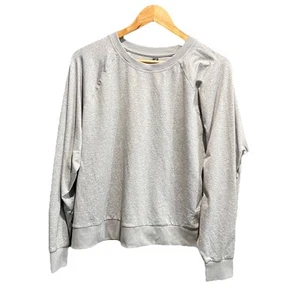 Sudadera deportiva para mujer Vuori gris claro manga larga halo crew talla XL - Imagen 1 de 4
