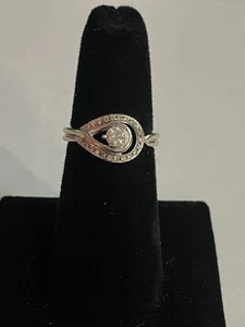 10k White Gold Engagement Ring #109642-1 MGC - Picture 1 of 4