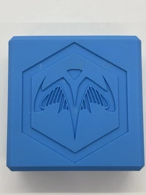 Caja y juego completo de dados Heroscape Essentials - Caja impresa en 3D personalizada azul Foto 1 de 4