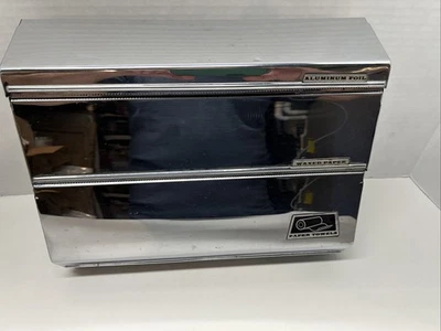 Vintage 1970's Pantry Queen Towel Foil Wax Paper Wall Dispenser Metal - Image 1 of 4