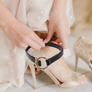 Shoe Lace Foot Strap High Heel Tie Miss Woman Straps Band Elastic Belt - Picture 1 of 12