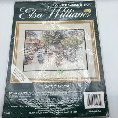 ELSA WILLIAMS CONTADO PUNTO DE CRUZ VICTORIANO EN LA AVENIDA 02080 KIT SELLADO NUEVO Foto 1 de 2