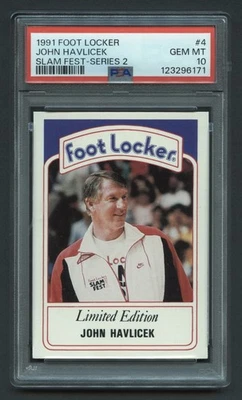 1991 JOHN HAVLICEK HOF FOOT LOCKER LTD ED. PSA 10 GEM-MT CELTICS (#4) RZC - Image 1 of 3