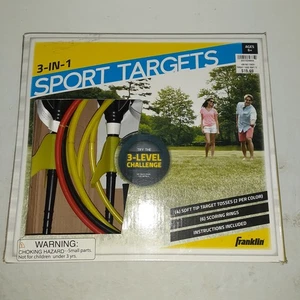 Franklin Sports 52405 Soft Tip Target Toss Yard Game 3 In 1 - Picture 1 of 9