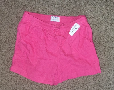 Nuevo con etiquetas Pantalones Cortos Niñas Old Navy Rosa Caliente Lino Talla 14-16 XL Nuevos con Etiquetas Foto 1 de 4