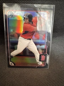 2015 Bowman Chrome Prospects Asien schwarzer Refraktor Rafael Devers #BCP34 Red Sox - Bild 1 von 4