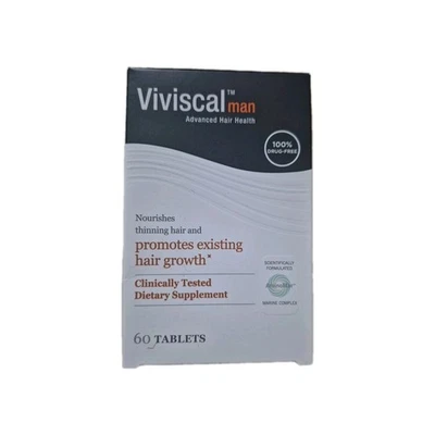 Viviscal Man Advanced Hair Health 60 comprimidos - 100 % libre de medicamentos Foto 1 de 2