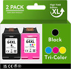 64XL XXL Black Color Ink Cartridge for HP 64 Envy Photo 7155 7855 7858 6252 6220