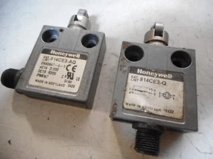 HONEYWELL -- ROLLER PLUNGER LIMIT SWITCHES -- Qty of 2 -- 914CE3-Q - Picture 1 of 3