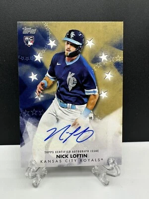 2024 Topps Series 1 NICK LOFTIN RC #BSA-LOF Baseball Stars AUTO Royals - Image 1 of 2