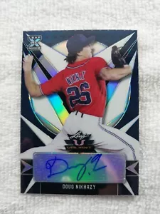 2021 Leaf Valiant Base Auto Navy #BA-DN1 Doug Nikhazy XRC /75 - Picture 1 of 2