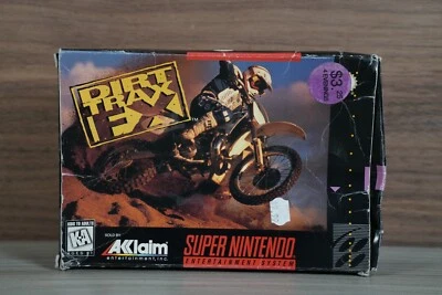 CIB DIRT TRAX FX SUPER NINTENDO SNES VIDEO GAME COMPLETE - Image 1 of 4