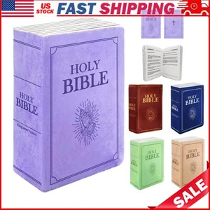 Cozy Faith Bible Pillow, Bible Pillow Book Plush That Opens, Holy Bible Pillow - Picture 1 of 12