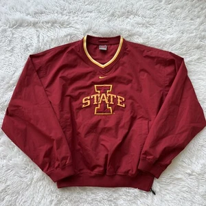 Nike Iowa State Cyclones Pullover Jacket Team NCAA Swoosh Size Small Red - Picture 1 of 6
