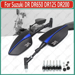 Motorcycle CNC Accessories Side Rearview Mirrors For Suzuki DR DR650 DR125 DR200 - Picture 1 of 12