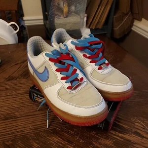 Vintage 07 Nike Air Force 1 woman size 10 Premium Glacier Blue 315186-141 - Picture 1 of 7