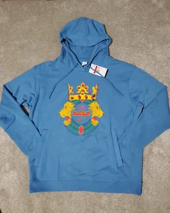 NWT Nike Lebron James Hoodie Mens Size Large Blue Graphic Basketball Pullover - Picture 1 of 7