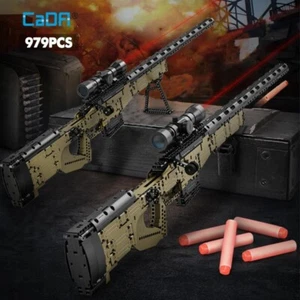 Cada 979Pcs City Technical Police Military Weapon Sniper Rifle Building Blocks. - Picture 1 of 6
