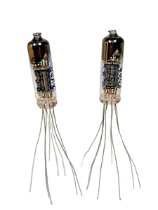 6N17B-V DOUBLE TRIODE TUBE NOS OTK MILITARY/RHOMBUS /GOLD GRID /QTY-4 - Picture 1 of 9