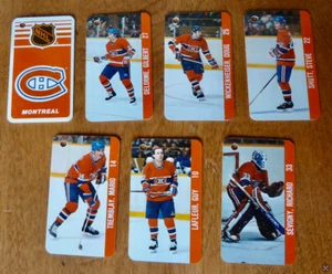 Vintage 1983 MONTREAL CANADIANS KEYCHAIN Set of 7 Double Sided Cards NHLPA & NHL - Picture 1 of 2