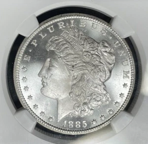 1885-CC MORGAN SILVER DOLLAR~NGC MS 66* ~WOW BEAUTIFUL MONSTER COIN~ - Picture 1 of 4