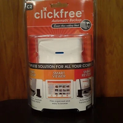 Clickfree 320GB Automatic Backup External USB Hard Drive Windows 7 Mac Brand New - Image 1 of 4