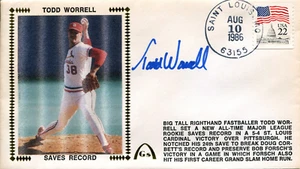 Todd Worrell Autographed First Day Cover - Picture 1 of 1