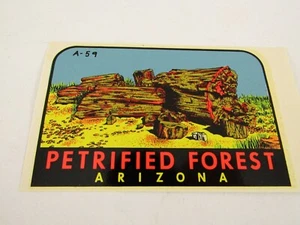 Vintage Water Decal Petrified Forest Arizona Lindgren Turner Co NOS - Picture 1 of 4