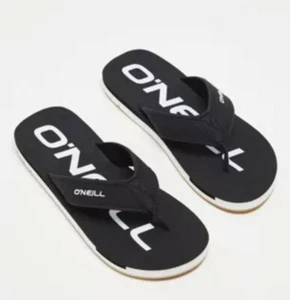 BNIB O'NEILL 'Jack Slipper Men Low' FLIP FLOPS In Black Size UK 8 - Picture 1 of 5