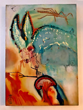SALVADOR DALI Oil on canvas,signed,(Unframed) 50X70 cm vtg art