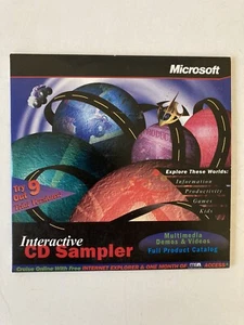 MICROSOFT INTERACTIVE CD SAMPLER 1996 WINDOWS 95 x9 MULTIMEDIA DEMOS & VIDEOS - Bild 1 von 4