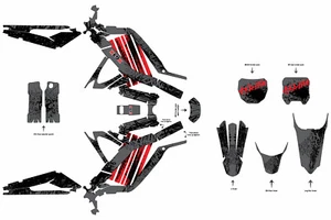 Graphics Kit Sticker Vinyl Wrap Decals SOR RON SEGWAY Vinyl Wrap MX Motorcross - Picture 1 of 7