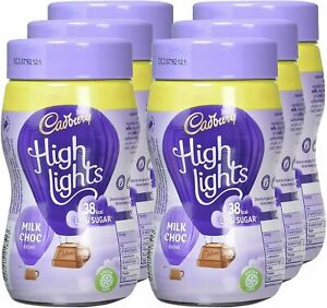 6x Cadbury Highlights Instant Hot Chocolate Powder 154g each - 6 Pack -PM £2.55