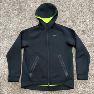 Nike Therma Sphere Hoodie Jacket Mens M Black Full Zip Pockets Hooded Sweatshirt - Picture 1 of 9